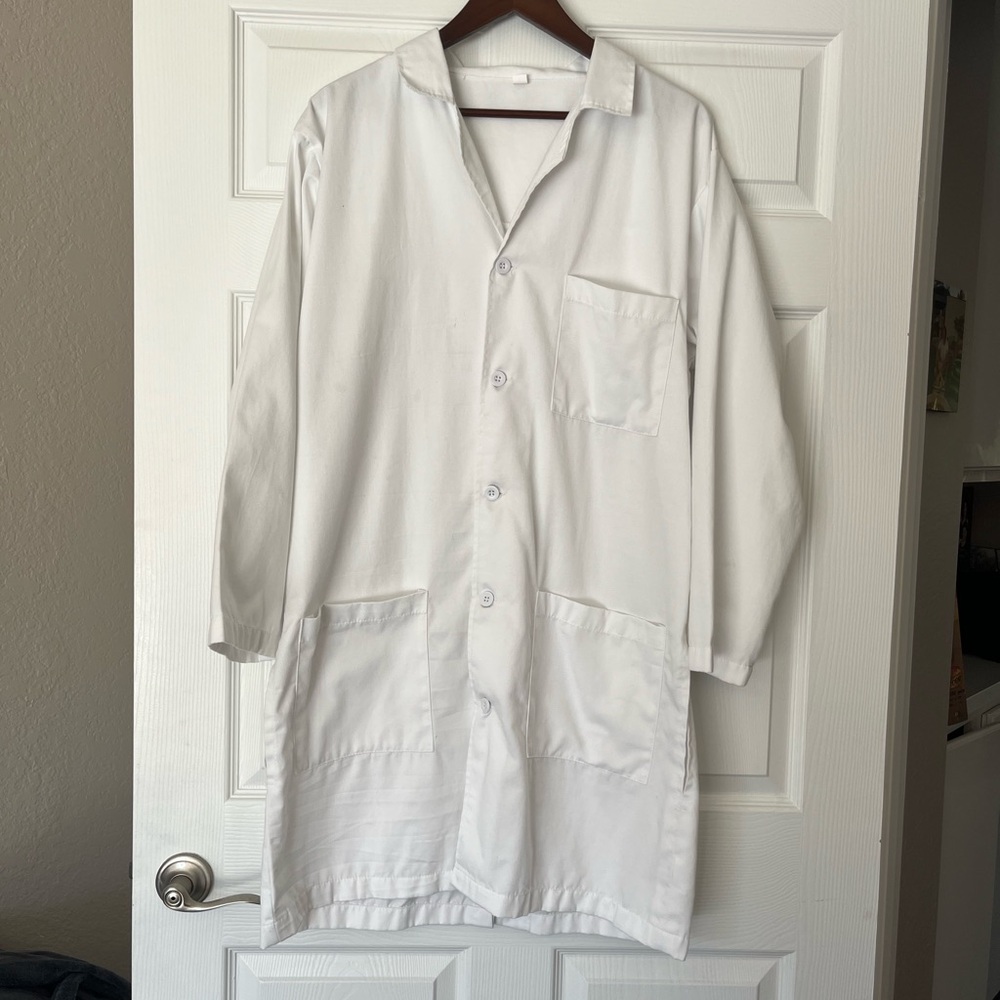 NY Threads White Lab Coat